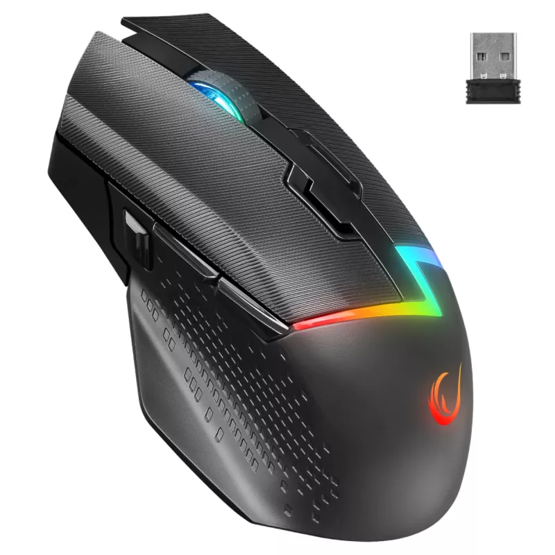 Rampage Drop M3 V2 Wireless Gaming Mouse 24000 DPI 1000 Hz Schwarz