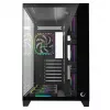 RAMPAGE SEALITE-BLACK Mid-Tower PC-Gehäuse mit gehärtetem Glas, 7x ARGB PWM Lüfter, Schwarz