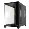 RAMPAGE SEALITE-BLACK Mid-Tower PC-Gehäuse mit gehärtetem Glas, 7x ARGB PWM Lüfter, Schwarz