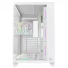 RAMPAGE SEALITE-WHITE Mid-Tower PC-Gehäuse mit gehärtetem Glas, 7x ARGB PWM Lüftern, Weiß