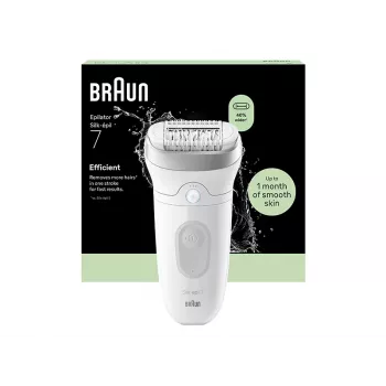 Braun Silk-épil 7 SE7-011 Epilator Silber/Weiß