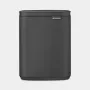 Brabantia Bo Abfalleimer 7 Liter Mineral Infinite Grey