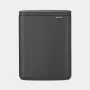 Brabantia BO Mülleimer 12 Liter Matt Infinite Grey