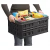 Helit Klappbox Square H6180295 46L Faltbare Aufbewahrungsbox Grau/Schwarz