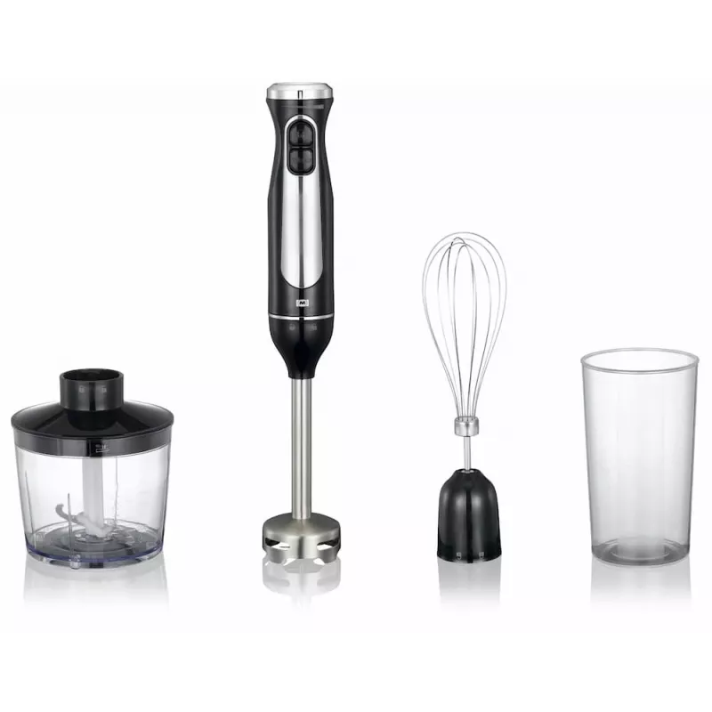 Melissa & Doug Mixer-Set mit Häcksler, Schneebesen, Becher, Schwarz und Edelstahl (16210069)