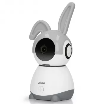 Alecto SMARTBABY10 Wi-Fi Baby Monitor mit Kamera, Weiß/Grau