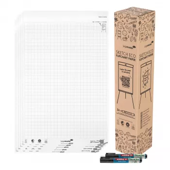 LEGAMASTER Sketch Eco Papierblock Hochweiß A2 5er-Pack