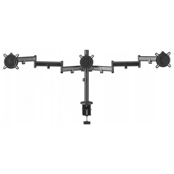 One For All DM2310 Single Monitor Desk Mount für 13-27 Zoll Bildschirme, 8 kg Tragfähigkeit, VESA 75x75/100x100, Schwarz