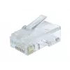 Gembird LC-8P8C-002/50 RJ-45 Modularstecker, transparent, vergoldet, 50er-Pack