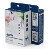 GEMBIRD TA-UC-2A2C-PD40-01-W GaN USB PD 4-Port Ladegerät, 40 W, Weiß