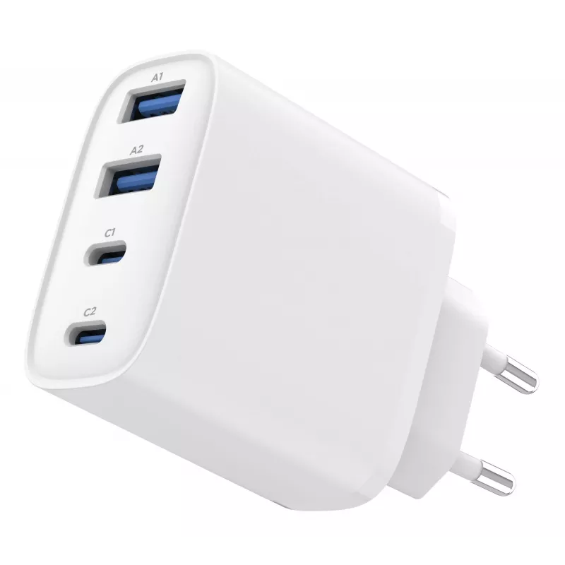 GEMBIRD TA-UC-2A2C-PD40-01-W GaN USB PD 4-Port Ladegerät, 40 W, Weiß