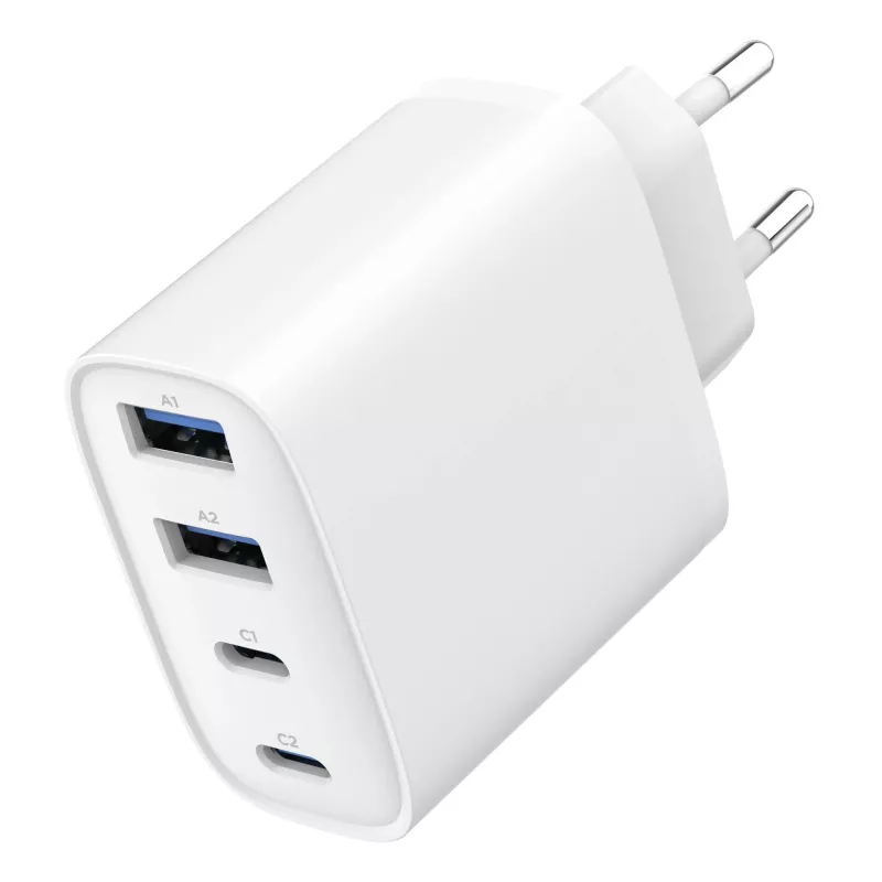 GEMBIRD TA-UC-2A2C-PD40-01-W GaN USB PD 4-Port Ladegerät, 40 W, Weiß