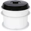 WECK Juicer Kombi-Set Elektrischer Einkochautomat mit Dampfentsafter, 29L, 1800W, Edelstahl