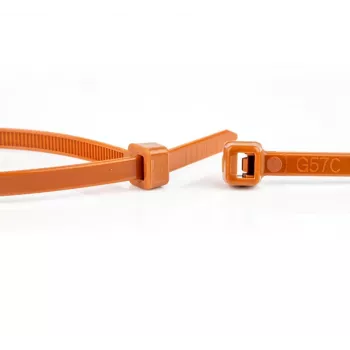 WKK Kunststoff-Kabelbinder Braun 300x4,8mm 100 Stück