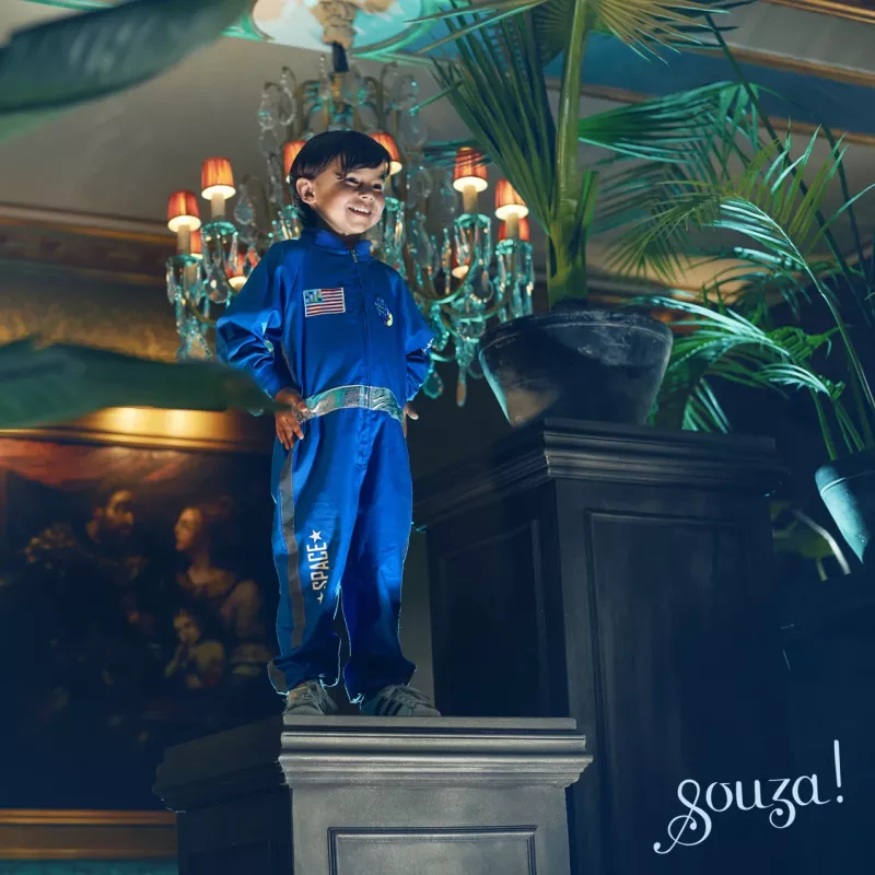 Souza! Astronaut Andre Kostüm Overall Blau 5-7 Jahre