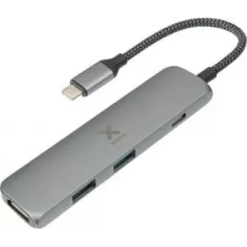 Xtorm XWH03 USB-C Hub - USB 3.2 Gen 1, 4K HDMI, 60W PD, Aluminium, Schwarz