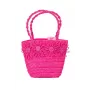 Souza! Kinder-Strohhandtasche mit Blumenverzierungen, Pink
