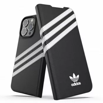 Adidas Originals Booklet Case PU für iPhone 13 Pro / 13 6,1 inch Schwarz/Weiß