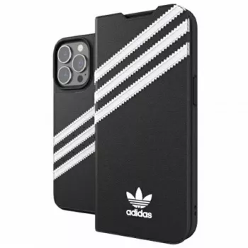 Adidas Originals Booklet Case PU für iPhone 13 Pro / 13 6,1 inch Schwarz/Weiß