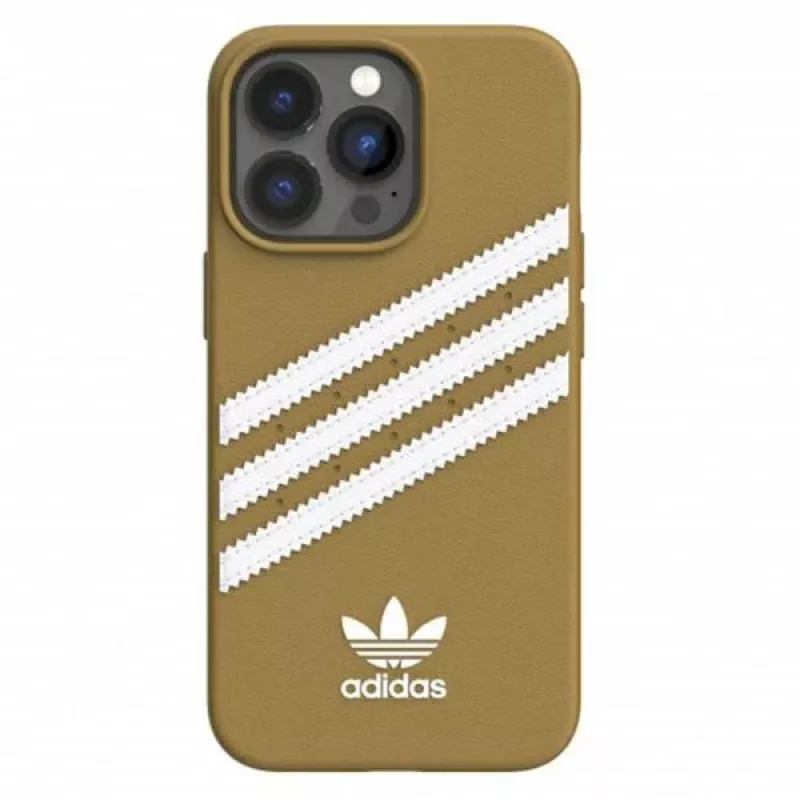 Adidas OR Moulded PU iPhone 13 Pro Case Beige-Gold 47806