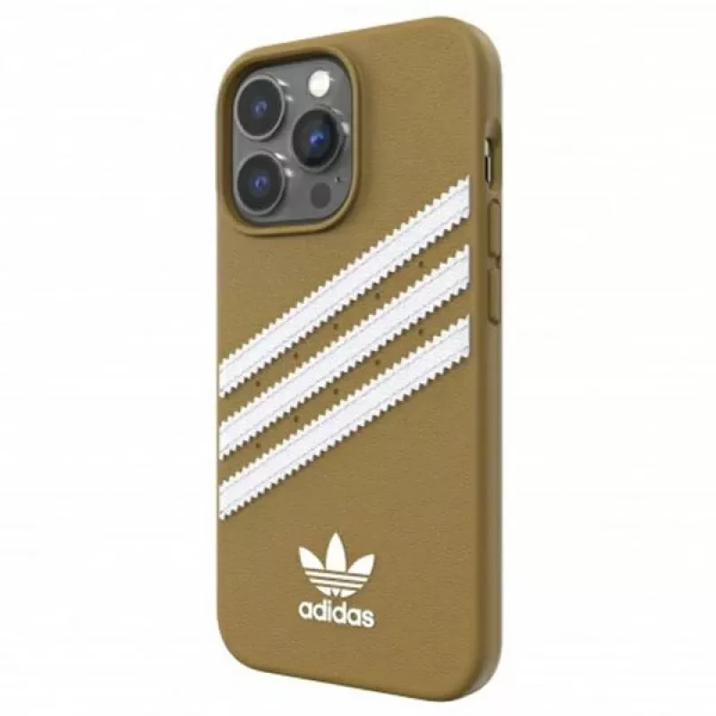 Adidas OR Moulded PU iPhone 13 Pro Case Beige-Gold 47806
