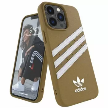 Adidas Originals Moulded PU Case für iPhone 13 Pro Max 6,7 inch Beige-Gold