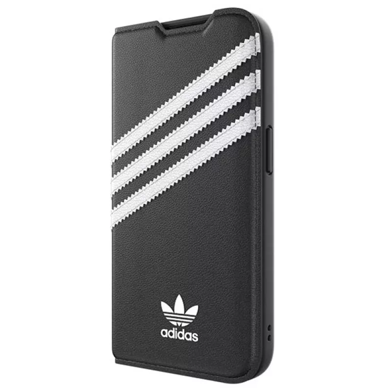 Adidas Originals OR Booklet Case PU für iPhone 14 Pro Schwarz/Weiß
