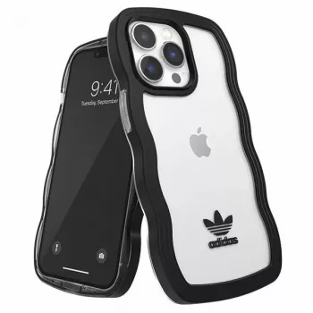 Adidas OR Wavy Case für iPhone 13 Pro / iPhone 13 6,1 inch Schwarz Transparent