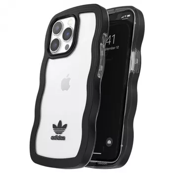 Adidas OR Wavy Case für iPhone 13 Pro / iPhone 13 6,1 inch Schwarz Transparent