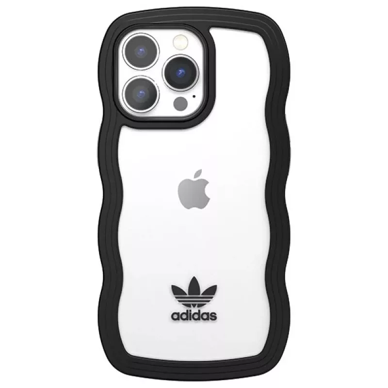 Adidas OR Wavy Case für iPhone 13 Pro / iPhone 13 6,1 inch Schwarz Transparent