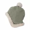 Lodger zweilagige Winter-Fleecemütze, Salbeigrün, Fleece Elm, 1-2 Jahre