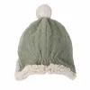Lodger zweilagige Winter-Fleecemütze, Salbeigrün, Fleece Elm, 1-2 Jahre