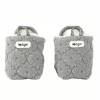 Lodger Fleece Drizzle Baby Booties mit rutschfester Sohle Grau 6-12 Monate