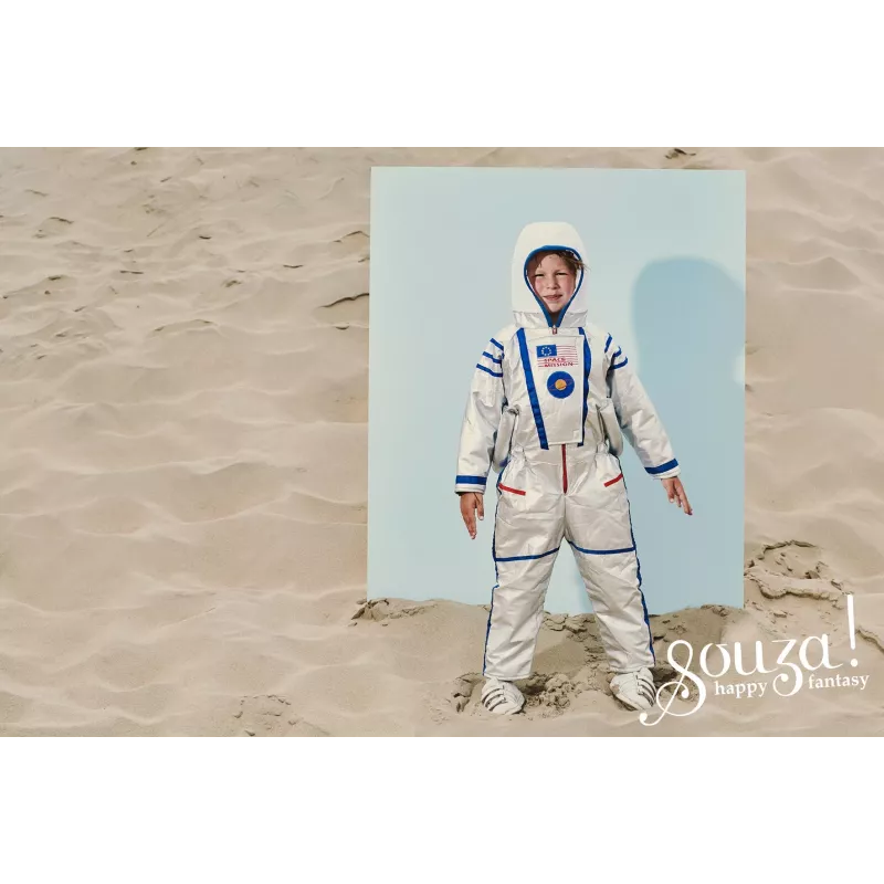 Souza! Astronauten-Kostüm Overall Silber 5–7 Jahre