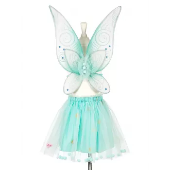 Souza! Angelina Elf Fairy Kostümset - Mintgrün - Rock & Flügel - Mädchen 3-5 Jahre