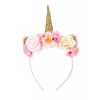 Souza! Einhorn-Stirnband mit Blumen und goldenem Horn