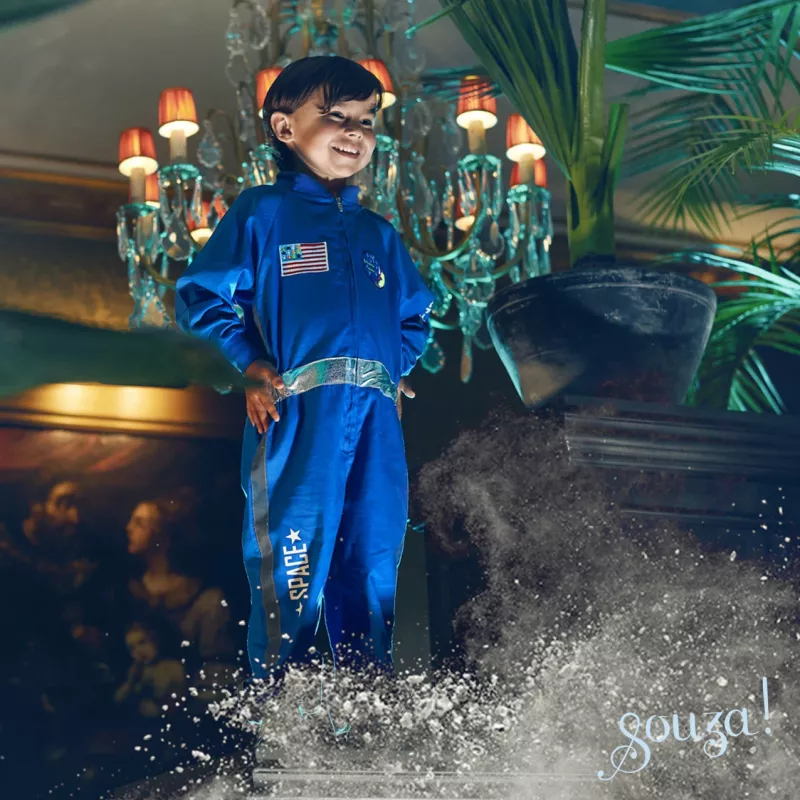 Souza! Astronaut Andre Kostüm Overall Blau 3–4 Jahre