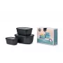 Mepal Cirqula Multi Bowl Set 3-teilig, Nordic Black