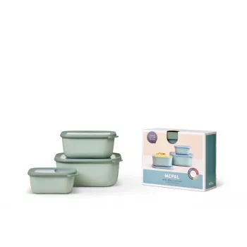 Mepal Cirqula Multi Bowl Set 3-teilig, Nordic Sage