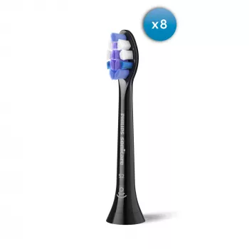 Philips Sonicare S2 Sensitive HX6058 Extra Bürstenköpfe 8er-Pack Schwarz