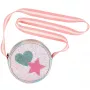 Souza! Eloise Glitter Shoulder Bag for Children with Heart and Star Appliqués, Pink