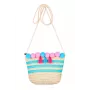 Souza! Kinder-Strohhandtasche Natur Streifen mit Pompons und Quasten Alaia