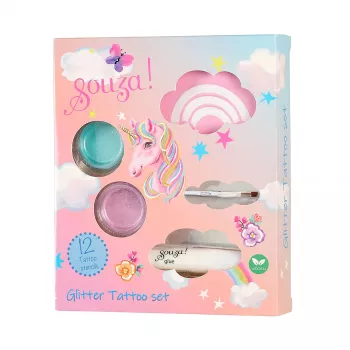Souza! Unicorn Glitter Temporary Tattoos 12 Stück