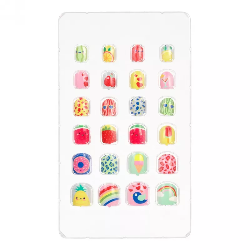 Souza! Künstliche Nägel für Kinder Frucht-Sortiment (Großpackung mit 10 Sets)