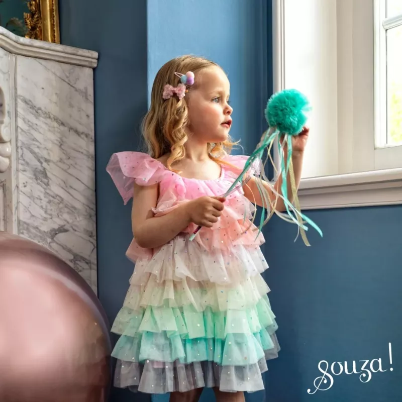 Souza! Fenne Regenbogen-Prinzessin Tüllkleid Kostüm für Mädchen 3-4 Jahre