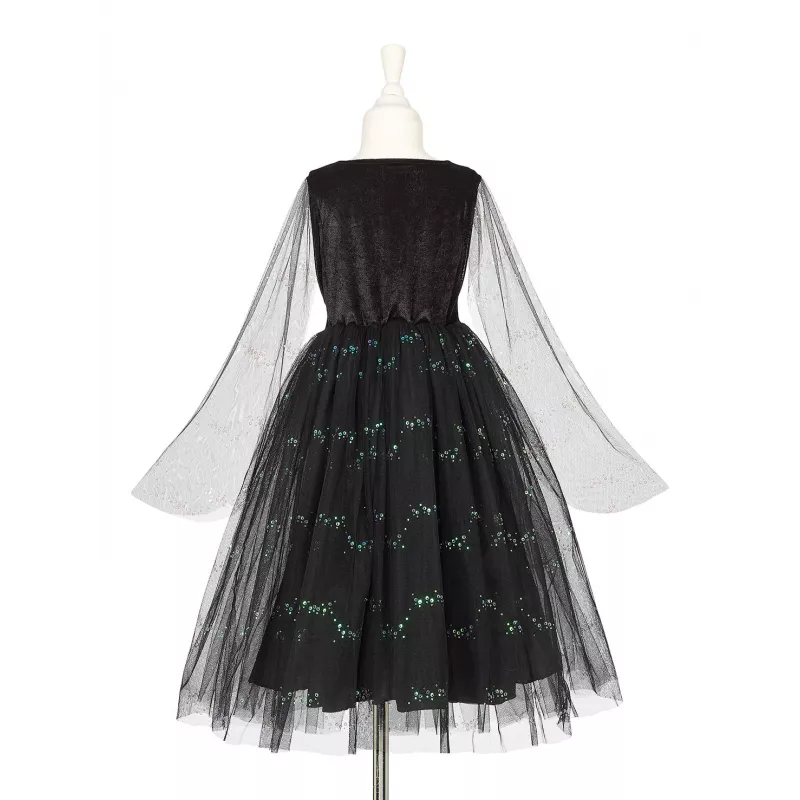 Souza! Hexenkostüm Agatha für Mädchen: Kleid mit LED-Lichtern 5-7 Jahre