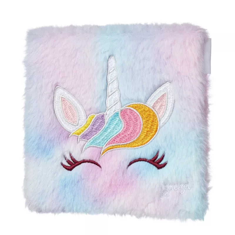 Souza! Kinder-Lidschattenpalette mit Spiegel im flauschigen Einhorn-Etui, 9 Farbtöne