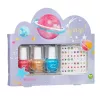SOUZA! Galaxy Kinder-Nagellack-Set - 3 wasserbasierte, peel-off Nagellacke mit Stickern