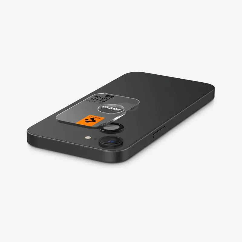 Spigen Optik Pro Glas.tR EZ Fit Camera Protector 2-Pack für iPhone 16E/17E Schwarz