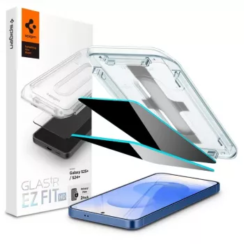 Spigen Glas.TR EZFIT HD Privacy Sichtschutzglas für Samsung Galaxy S24+ 2 Stück